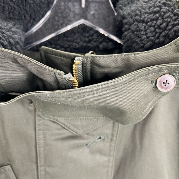 NWT J. Crew Primaloft green parka coat size small - Picture 3 of 8